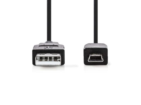 Nedis - USB-kaapeli - USB (han) til mini-USB type B (han) - USB 2.0 - 2 m - pyöreä - lajittelu