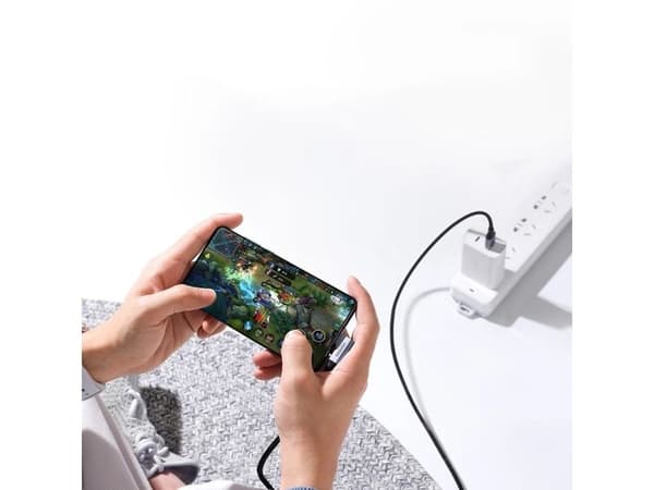 USB til USB-C-kabel, vinklet UGREEN US385, 3A, 1m (svart)