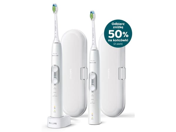Philips Sonicare ProtectiveClean 6100 HX6877 -- trådløs - hvit/sølv