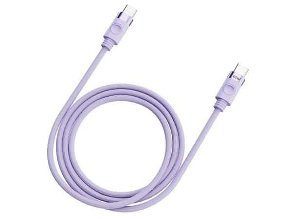 USB-C - USB-C 1m 5A 60W kaapeli - violetti