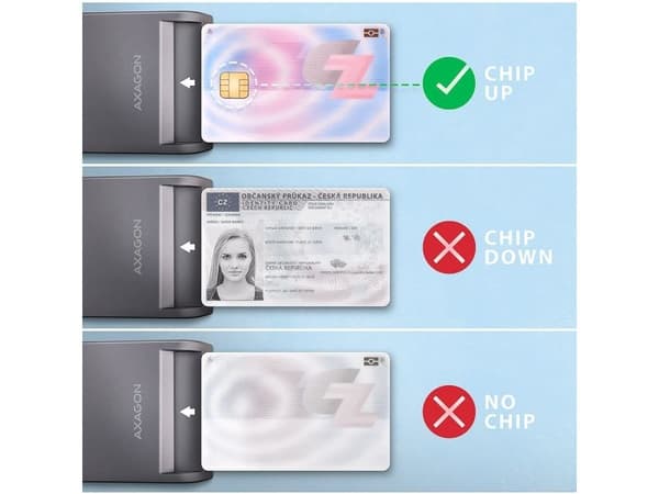 AXAGON - SMART-kortläsare - USB