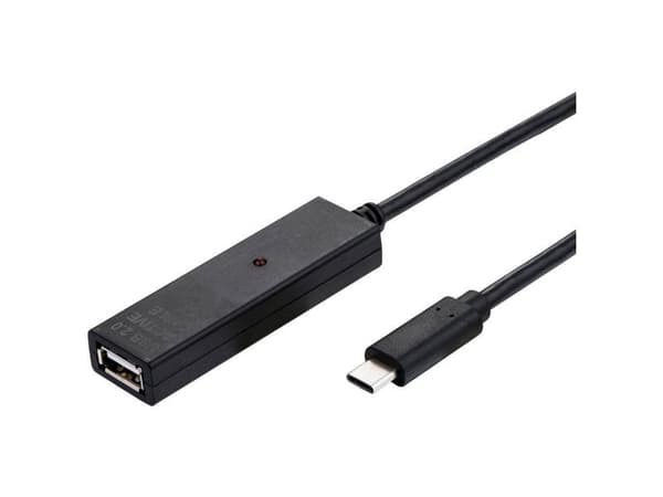 VALUE 12.99.1113, 15 m, USB C, USB A, USB 2.0, 0,48 Gbit/s, Sort