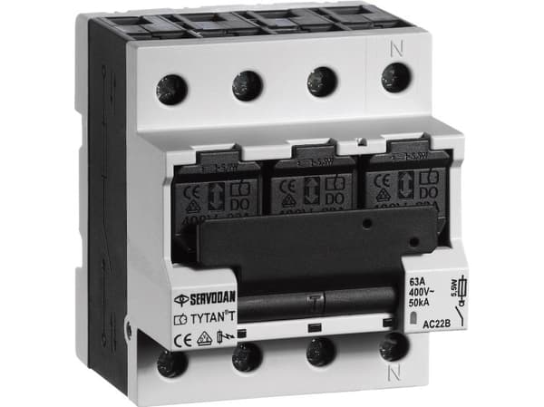 Ryhmäkytkin Tytan T 3P+N - 2-63Amp 61-024