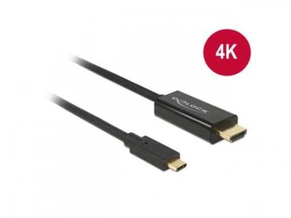 Delock - Ekstern videoadapter - Parade PS171 - USB-C - HDMI - svart - løsvekt