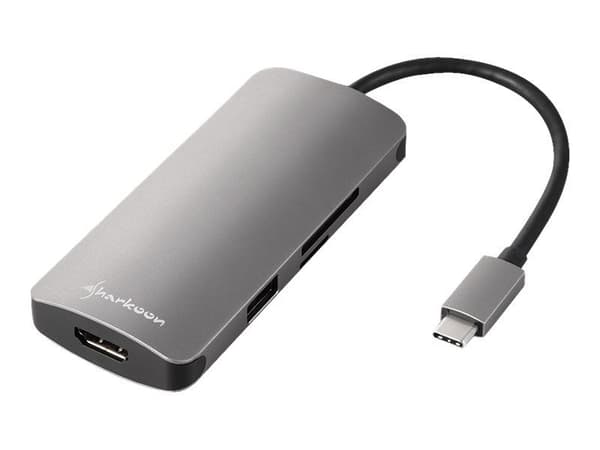 Sharkoon - Dokkingstasjon - USB-C - HDMI