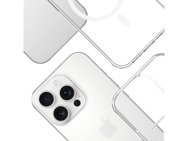 Armor MagCase iPhone 15 Pro MagSafe läpinäkyvä