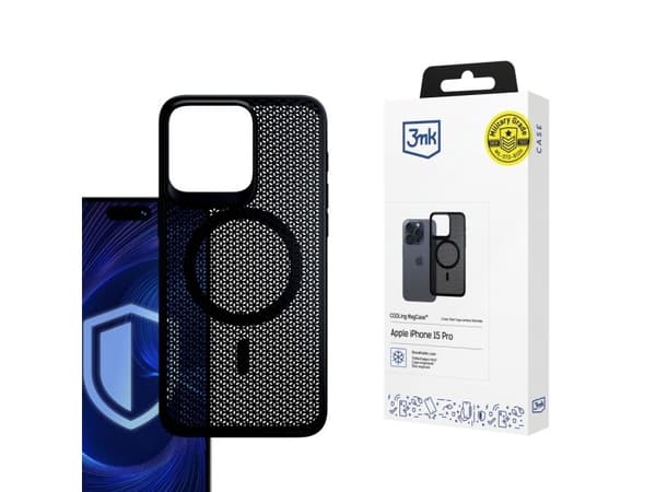 3mk COOLing MagCase deksel til Apple iPhone 15 Pro - Svart
