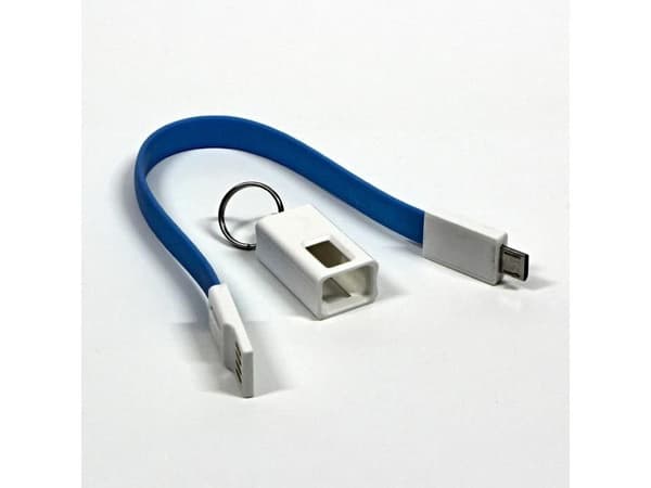 LAMA PLUS USB-adapter till microUSB 0,2 m Blå