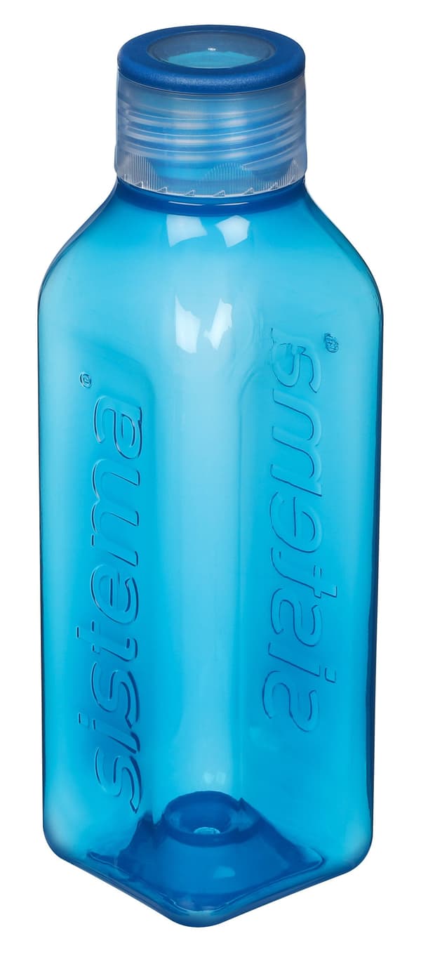 Sistema - Medium Square Bottle 725 ml - oceanblå