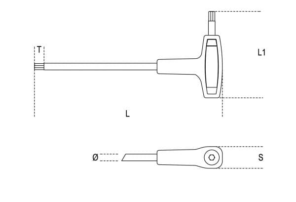 Beta Tools Torx spindelnyckel typ T20 (000970720)