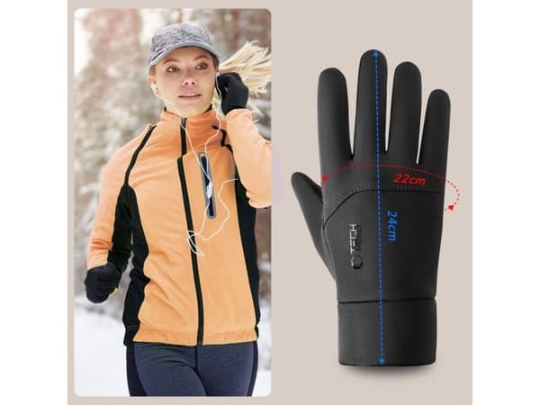 Tech-Protect WG01 handskar med touch-fingrar M - svart