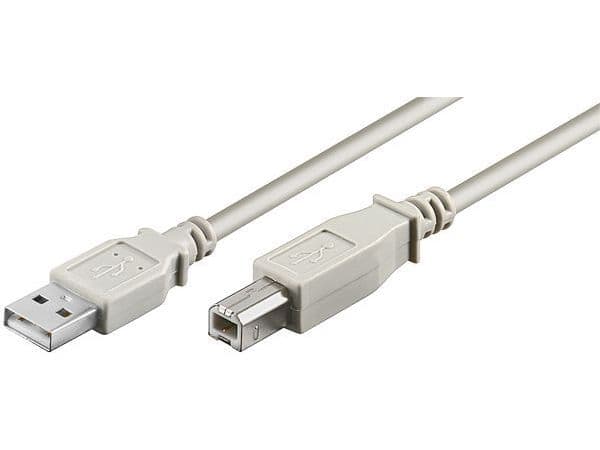 Goobay 68714, 5 m, USB A, USB B, USB 2.0, 0,48 Gbit/sek, grå