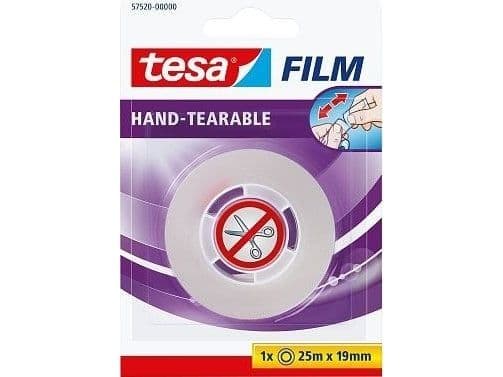 Tesa Easy Cut - Dispenser - handhållen - genomskinlig