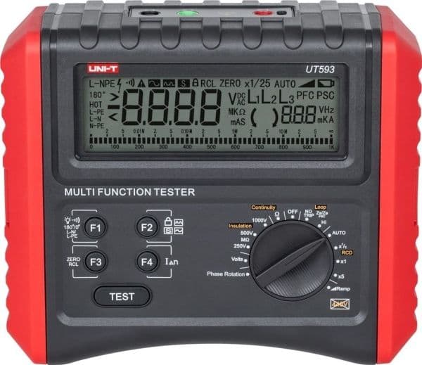 Uni-T Multifunksjonsmåler for elektrikere UT593
