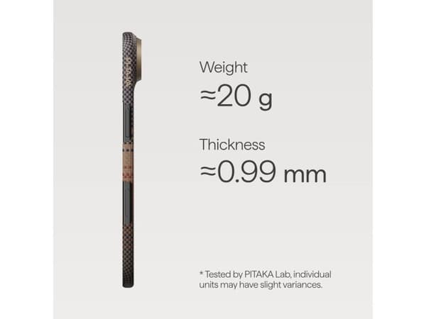 Pitaka KI1702SA, Mobilskal, Apple, iPhone Air, 16,6 cm (6.55"), Multifärg