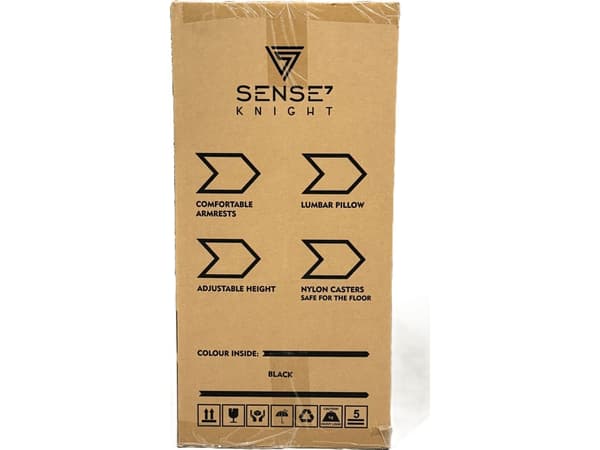 SENSE7 Knight kangas nojatuoli musta