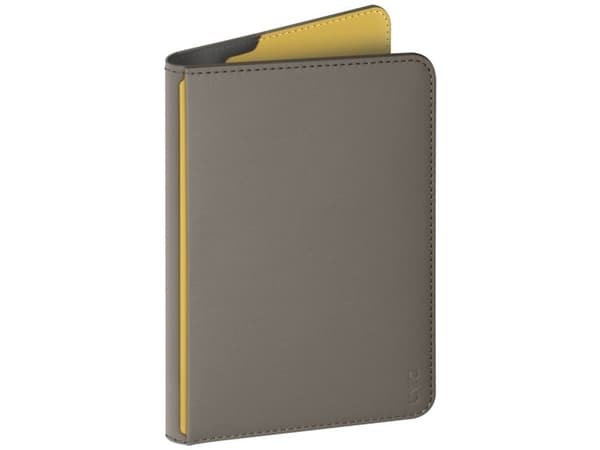 Uniq Belmont RFID Blocking Passport Case - Grey/Yellow