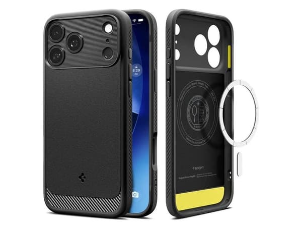 Spigen ACS10263, Suojus, Apple, iPhone 17 Pro Max, 17,5 cm (6.9"), musta