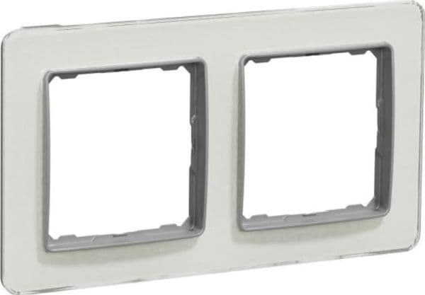 Schneider Electric Sedna Elements ram 2-fack, vitt glas