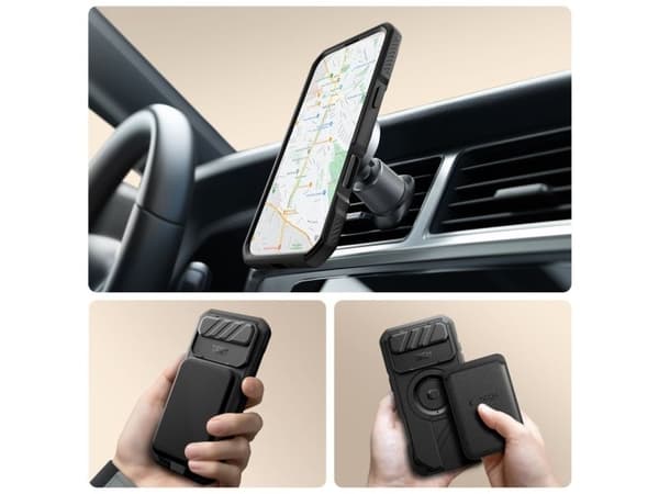Tech-Protect Kevlar MagSafe-deksel til iPhone 17 Air - svart