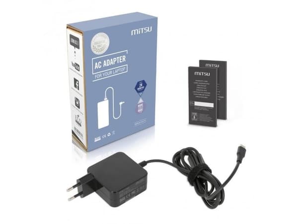 #MITSU VERKKOLAITE USB-C 45 W TYYPPI C (MUSTA)