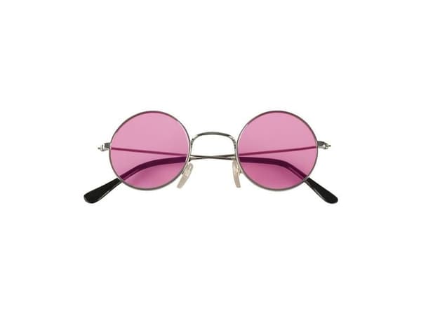 Runde 60er briller, pink