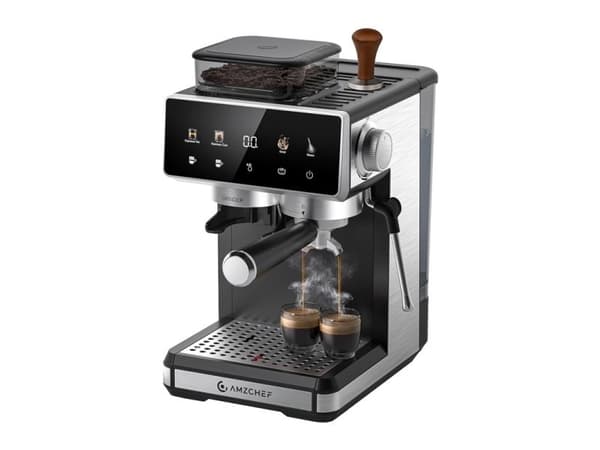 Kaffebryggare AMZCHEF CE-CM5560-SV Piston (silver)