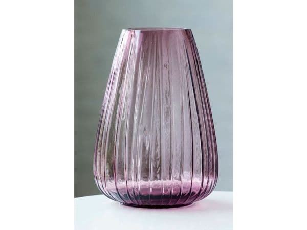 BITZ 25347, Rund vas, Glas, Rosa, Bord, 220 mm