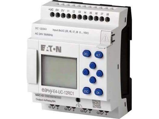 programmerbart relé easyE4 230VAC/DC 8DI 4DO-R EASY-E4-AC-12RC1 197215