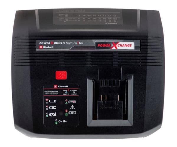 Einhell 4512143, Batterilader, Lithium-Ion (Li-Ion), 6 Ah, 18 V, Einhell, Sort, Rød