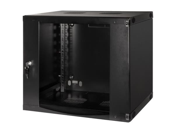 LogiLink - Skåp - väggmontering - mörkgrå, RAL 7021 - 9U - 19"