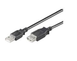 MicroConnect USB 2.0 - USB forlængerkabel - USB (hun) til USB (han) - USB 2.0 - 30 cm - lajiteltu