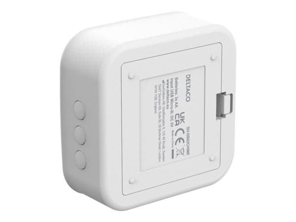 DELTACO SMART HOME - Dörrklocksignal - trådlös - vit