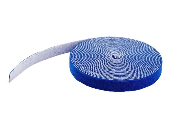StarTech.com 50ft Hook and Loop Roll, Cut-to-Size Reusable Cable Ties, Bulk Industrial Wire Fastener Tape / Adjustable Fabric Wraps Blue / Resuable...