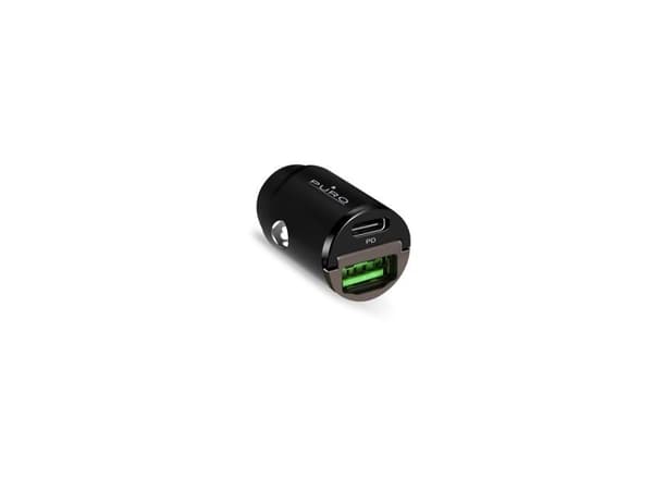 Puro Mini 30W Strømforsyning USB-C USB-A billader - svart