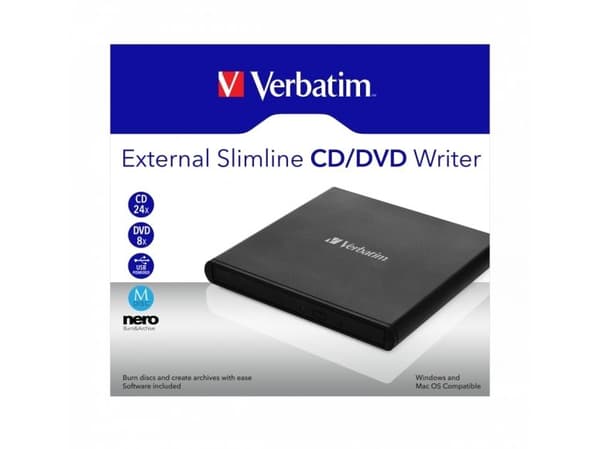 Verbatim - Diskenhet - DVD±RW (±R DL) / DVD-RAM - 8x/8x/5x - USB 2.0 - extern