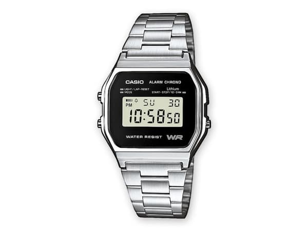 Casio A158WEA-1EF, vanntett, elektronisk