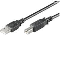 MicroConnect USB 2.0 - USB-kabel - USB typ B (hane) till USB (hane) - USB 2.0 - 1.8 m - svart