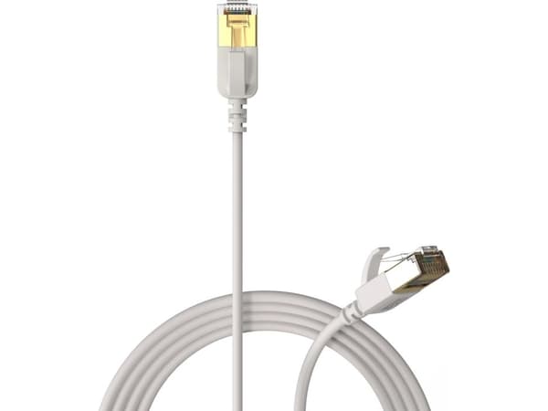Procab PROCAB CSD570W/1 Slimline nätverkskabel - CAT7 RJ45 U/FTP Vit version - 1 meter