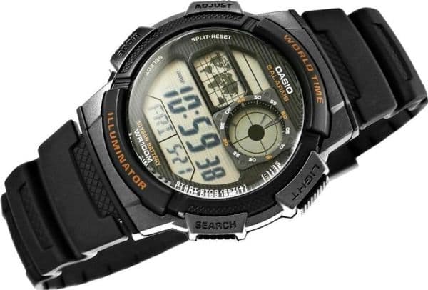 Casio AE-1000W-1AVDF, Vattentät, Elektronisk