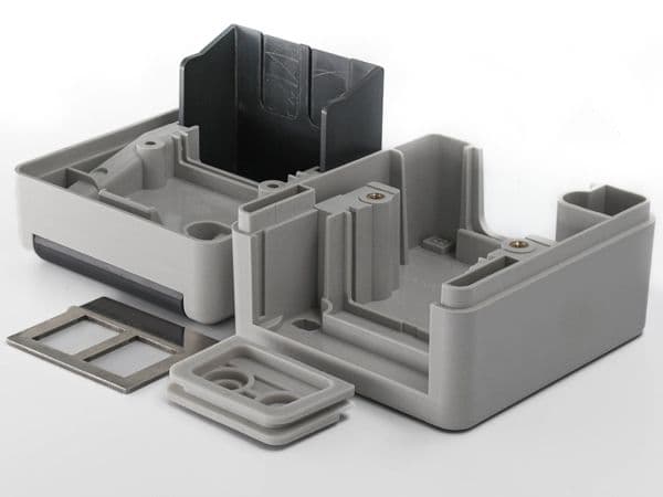 Equip 125451, Distributionslåda, Plast, Grå, IP44, 81,4 mm, 76,3 mm