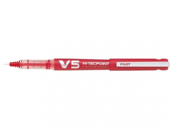 Pilot Hi-Tecpoint V5, Rød, Rød, 0,5 mm, 0,3 mm