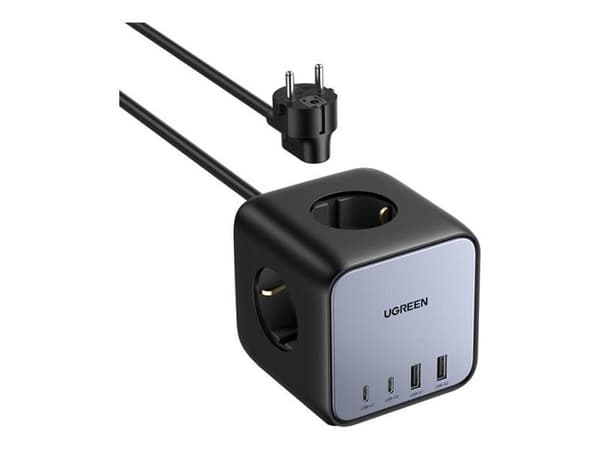 Ugreen CD268, Sisätila, AC, 1,8 m, Harmaa, Musta