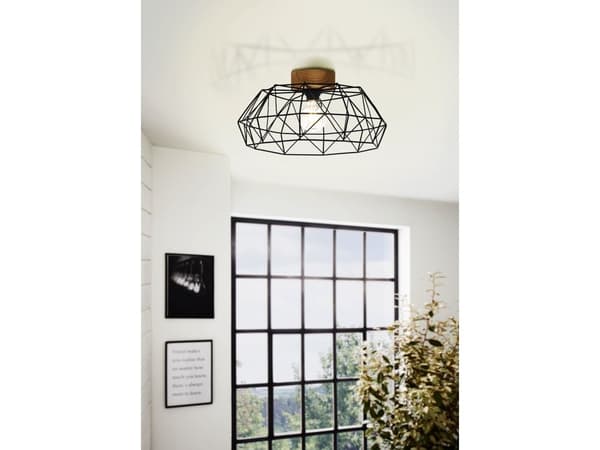 EGLO PADSTOW LOFT E27 Ø445 svart FSC