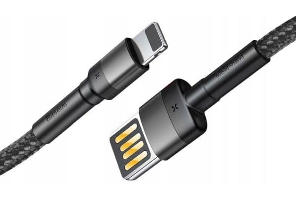 Baseus CALKLF-GG1, 1 m, Mini-USB A, USB C.Micro USB A/Lightning, USB 2.0, Sort, Grå