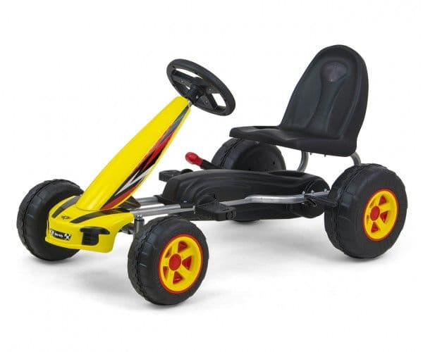 Milly Mally trå-/pedalgokart Viper Yellow