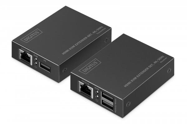 DIGITUS - Extender Set - KVM / lydutvider - HDMI, 1GbE, USB - over CAT 6 - USB - opp til 70 m