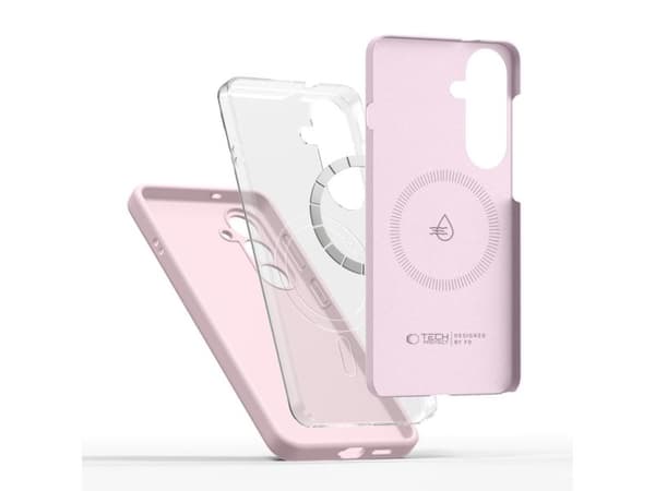 Tech-Protect Silicone MagSafe Case for Samsung Galaxy S26+ - Pink
