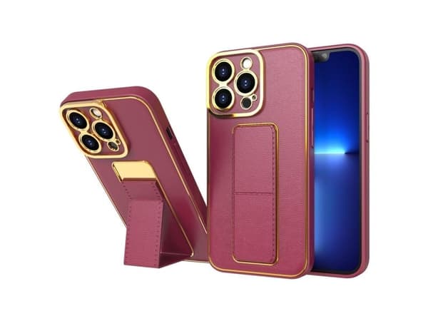 Uusi Kickstand Case iPhone 13 Pro Max jalusta punainen