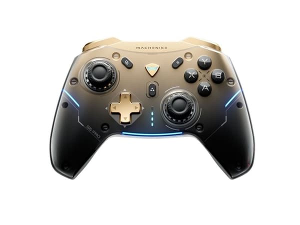 Machenike G5Pro Flagship Wireless Game Controller with Gyroscope and Button Mapping - Black and Gold